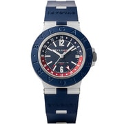 BVLGARI BVLGARI アルミニウム GMT（ブルガリブルガリ アルミニウム ジーエムティー） メンズ ラバーベルト 並行輸入品 2年保証 BB40C3ATRSLNGMT