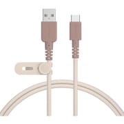 バイカラーケーブル USB-AtoUSB-C 1m カプチーノ MOT-BCECAC100-CA