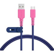 バイカラーケーブル USB-AtoUSB-C 1m スウィートナイト MOT-BCECAC100-SN