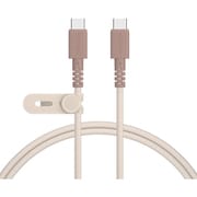 バイカラーケーブル USB-CtoUSB-C 急速充電 PD60W 1m カプチーノ MOT-BCECCC100-CA