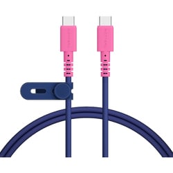 バイカラーケーブル USB-CtoUSB-C 急速充電 PD60W 1m スウィートナイト MOT-BCECCC100-SN