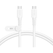 しなやかで絡まない シリコンケーブル 40Gbps対応 PD240W USB-CtoUSB-C 1m エアリーホワイト MOT-SCBU4CCG100-WH