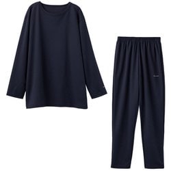 コンフォートポンチセットアップ レディース リカバリーウェア 上下セット ネイビー XLサイズ 8660