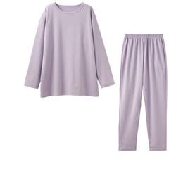 コンフォートポンチセットアップ レディース リカバリーウェア 上下セット ライラック XLサイズ 8660