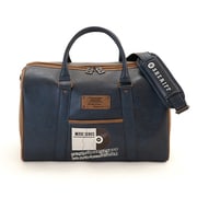 SHERIFF ミュージックシリーズボストンバッグ NAVY×CAMEL SMU-004BB