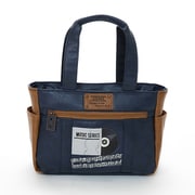 SHERIFF ミュージックシリーズラウンドポーチ NAVY×CAMEL SMU-004RP