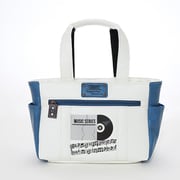 SHERIFF ミュージックシリーズラウンドポーチ WHITE×TURQUOISE SMU-004RP