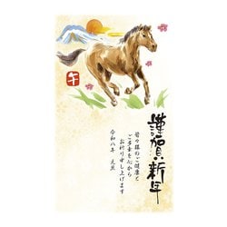 2026年 お年玉付き 年賀はがき スタンダードカラー 5枚入 No.17 A17