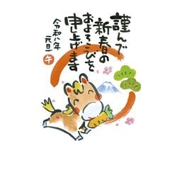 2026年 お年玉付き 年賀はがき スタンダードカラー 5枚入 No.19 A19