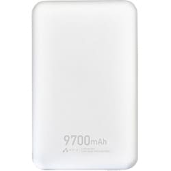 マグネットワイヤレス充電対応 準固体モバイルバッテリー 9700mAh ホワイト MB-SS9700MG WH