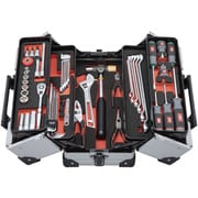 KTC 2026SKセール 56点組 9.5sq.自動車整備 両開きメタルケース工具セット シルバー SK35626WZS