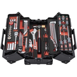 KTC 2026SKセール 56点組 9.5sq.自動車整備 両開きメタルケース工具セット ブラック SK35626WZGBK