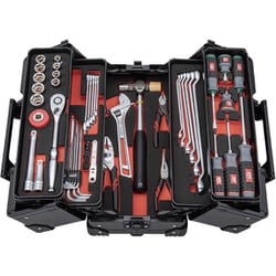 KTC 2026SKセール 52点組 12.7sq.大型車 重機 農機メンテナンス 両開きメタルケース工具セット ブラック SK45226WZGBK