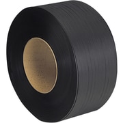 重梱包用ヘビーバンド 再生強化PPバンド 自動梱包機対応 黒 16mm幅 RHB-1630-1KAN RHB-1630-1KAN