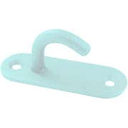 DAIDOHANT スリムオープンアイプレート マットホワイト/鉄 5mm(HA-835) (A)45×(B)15×(C)10mm 10104259