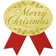 クリスマスシール ギフトシール Merry Christmas 赤 2204054 22-4054