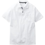 7325-51 半袖ポロシャツ(胸ポケット付き) ホワイト LL 7325-51-0-LL