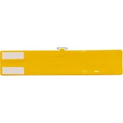 つくし 無地ビニール腕章 マジックテープ式 安全ピン付 イエロー 765-Y
