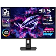 ROG Strix OLED/ゲーミングモニター/31.5インチ/4K/TrueBlack光沢有機ELパネル/4K240HzとFHD480Hzの切替が可能/0.03msの高速応答/DisplayHDR 400 True Black/Auto KVM/DisplayPort 1.4(DSC)/USB-C/HDMI 2.1/国内正規品 XG32UCWMG