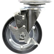 SPACIO プレートタイプ金属キャスター自在ストッパー付きSTー150S ST-150S