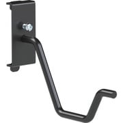 パンチングパネル用電気ドリルフック2穴掛け 1本爪 黒 SF-S-4-BK