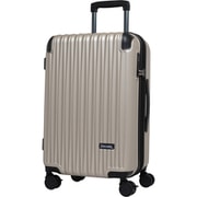 スーツケース ハードキャリー ファスナータイプ 旅行目安日数：5泊～6泊 54L/拡張時60L TSロック搭載 預け入れ無料サイズ SP-0907-57 ゴールド