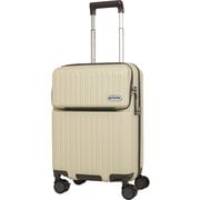 スーツケース ハード/ファスナー 40-46L アイボリー OD-0890-49N