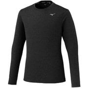 クイックドライTシャツ(長袖) メンズ カットソー ブラック (09) Lサイズ J2MAC520