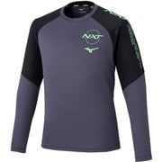 N-XTロングTシャツ(長袖) ユニセックス カットソー グレー (10) Sサイズ U2MAC502