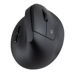 無線静音5ボタンBlueLEDエルゴマウス ブラック MUS-RKF251BK