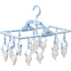 ミニピンチハンガー 洗濯 小物干し 13ピンチ ブルー SL-04