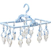 ミニピンチハンガー 洗濯 小物干し 13ピンチ ブルー SL-04