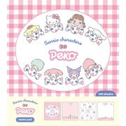 限定 メモパッド チェックB PEKO×サンリオ LM374