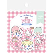 QSA340 [限定 和紙フレークシール チェックB PEKO×サンリオ]