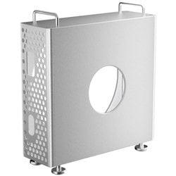 Mac mini M4/M4 Pro 縦型アルミ製スタンドケース シルバー MMCASE-SL