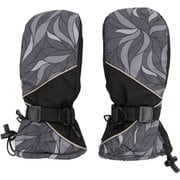 ソフトシェル防水手袋ミトン レディース スキー スノーボード グローブ ブラック WLサイズ SF-61