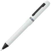 【限定】 回転式多機能ペン シャーボNu(ニュー) ボール径:0.5mm インク色:2色(黒・赤) シャープペン芯径:0.5mm スマートカジュアルカラー ホワイト SBS35-SC-W