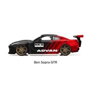 37022 1/24 JDM W3 2009Nissan GT-R（R35）Ben Sopra [ミニカー]