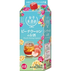 女子美酒部 ピーチウーロンのお酒 8度 900ml [リキュール]
