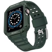 1753-384041-GREEN [Apple Watch 38/40/41mm ココショックバンド グリーン]
