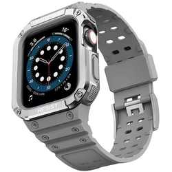 1753-384041-SILVERGRAY [Apple Watch 38/40/41mm ココショックバンド シルバーグレー]