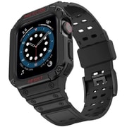 1753-424445-BLACK [Apple Watch 42/44/45mm ココショックバンド ブラック]