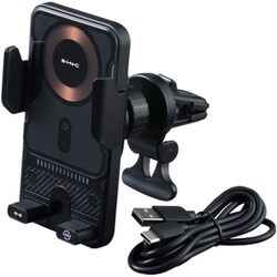 スマホホルダー 自動開閉 自動回転 急速充電 最大15W 高速 車載 ワイヤレス充電ホルダー エアコン取り付け 【エンジン停止後も開閉&回転可能】 IMP411