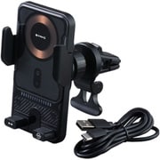 スマホホルダー 自動開閉 自動回転 急速充電 最大15W 高速 車載 ワイヤレス充電ホルダー エアコン取り付け 【エンジン停止後も開閉&回転可能】 IMP411