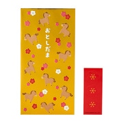 大判ポチ袋 キン ウマ 093076