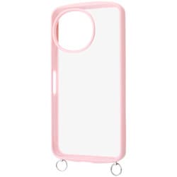 AQUOS sense10/sense9用 Puffull 耐衝撃 バンパー ストラップ金具付き ハイブリッドケース ピンク_ライトピンク RT-AQM7CMD1/PLP