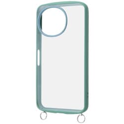 AQUOS sense10/sense9用 Puffull 耐衝撃 バンパー ストラップ金具付き ハイブリッドケース オリーブ_グリーン RT-AQM7CMD1/OVG