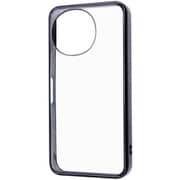 AQUOS sense10/sense9用 衝撃吸収 バンパー メタリック ハイブリッドケース ブラック RT-AQM7CC16/BM