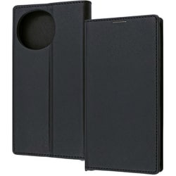 AQUOS sense10/sense9用 Durable 耐衝撃 マグネット不使用 シンプル スクエア 手帳型レザーケース ブラック ブラック RT-AQM6TBC9/BB