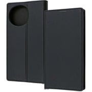AQUOS sense10/sense9用 Durable 耐衝撃 マグネット不使用 シンプル スクエア 手帳型レザーケース ブラック ブラック RT-AQM6TBC9/BB